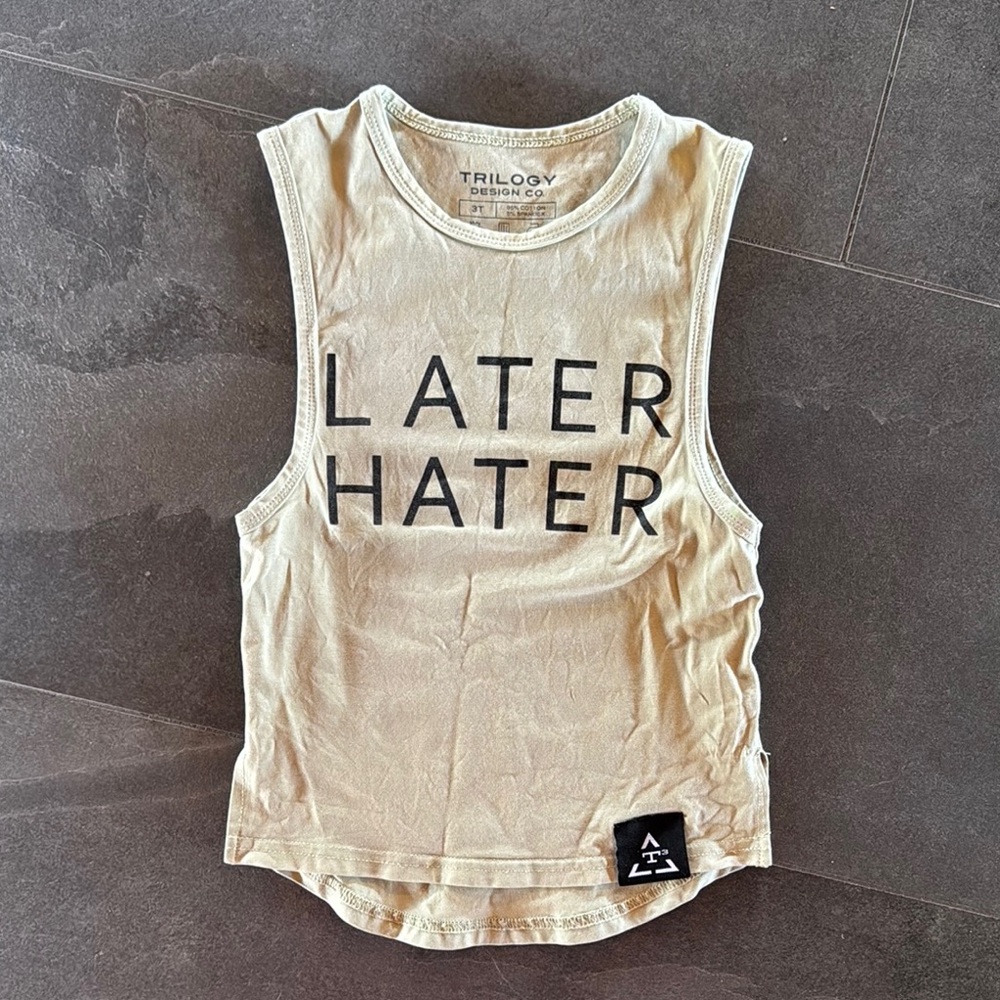 Beige Kids Tank Top